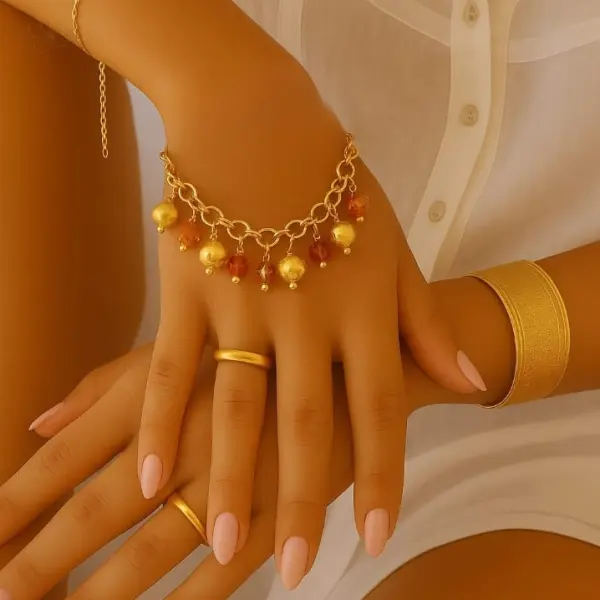 Orange Beads Bracelet