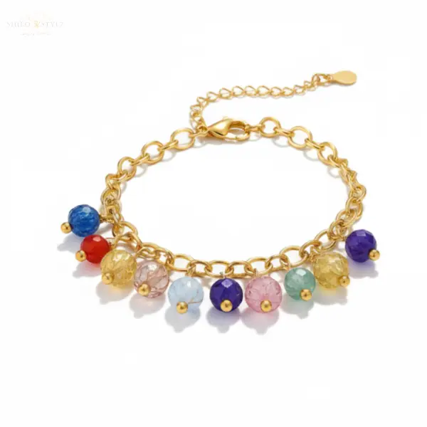 Multi-color Charm Bracelet