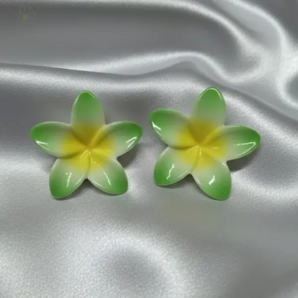 Bali Flower Stud-Green