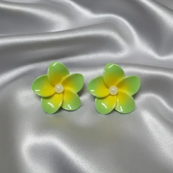 Bali Flower Stud-Yellow