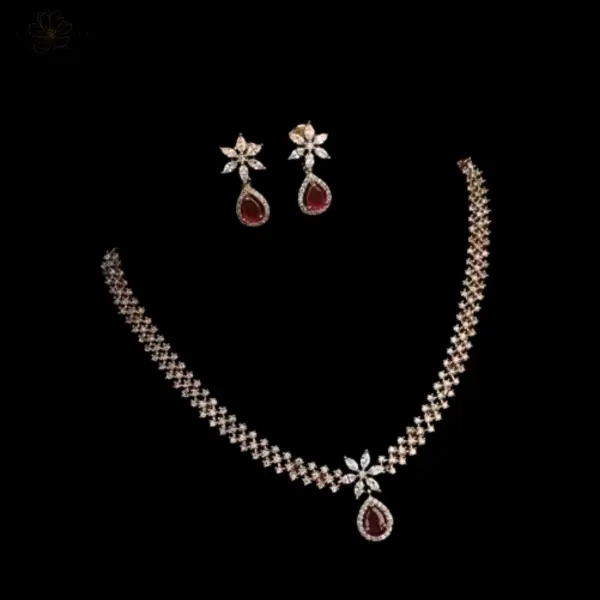 Maroon Bloom Elegance Set