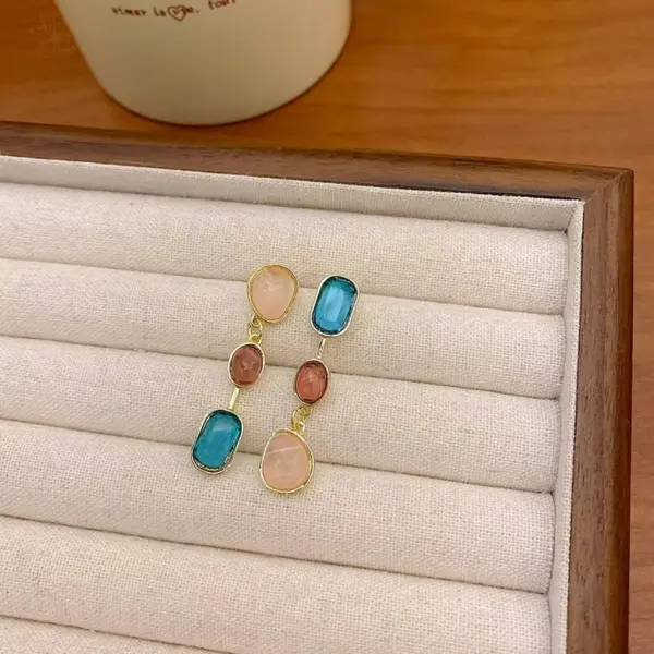 Multi-color Cascade Earrings