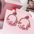 Blossom Pearl Pink Earrings Thumbnail Image 4