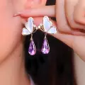 Butterfly Amethyst Earring Thumbnail Image 1