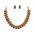 Ruby Emerald Choker Set Thumbnail Image 1