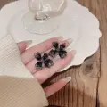 Black Noir Petals Studs Thumbnail Image 3