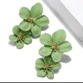 Fleur Blanche Elegance Earrings- Green Thumbnail Image 1