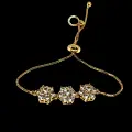 Triple Floral Diamond Bracelet Thumbnail Image 2