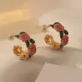 French Garden Blossom Hoops Thumbnail Image 1